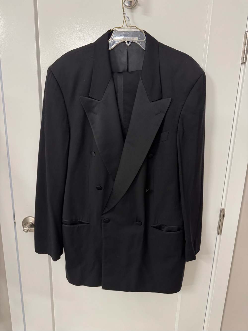 HUGO BOSS  Double-Breasted Black Tuxedo